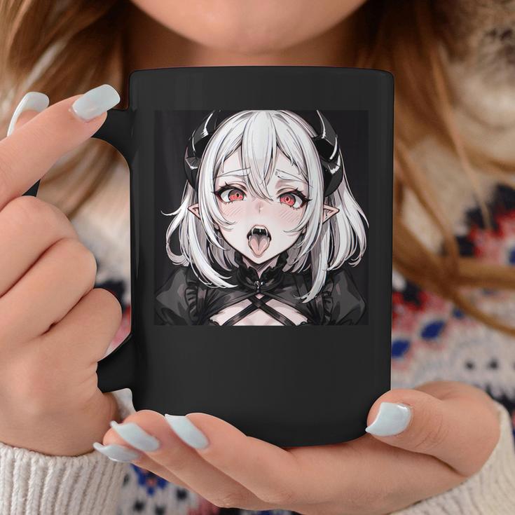 Tazza In Ceramica Bianca 330ml 'Hungry Kinky Anime Girl Hentai Feet' - Regalo Divertente