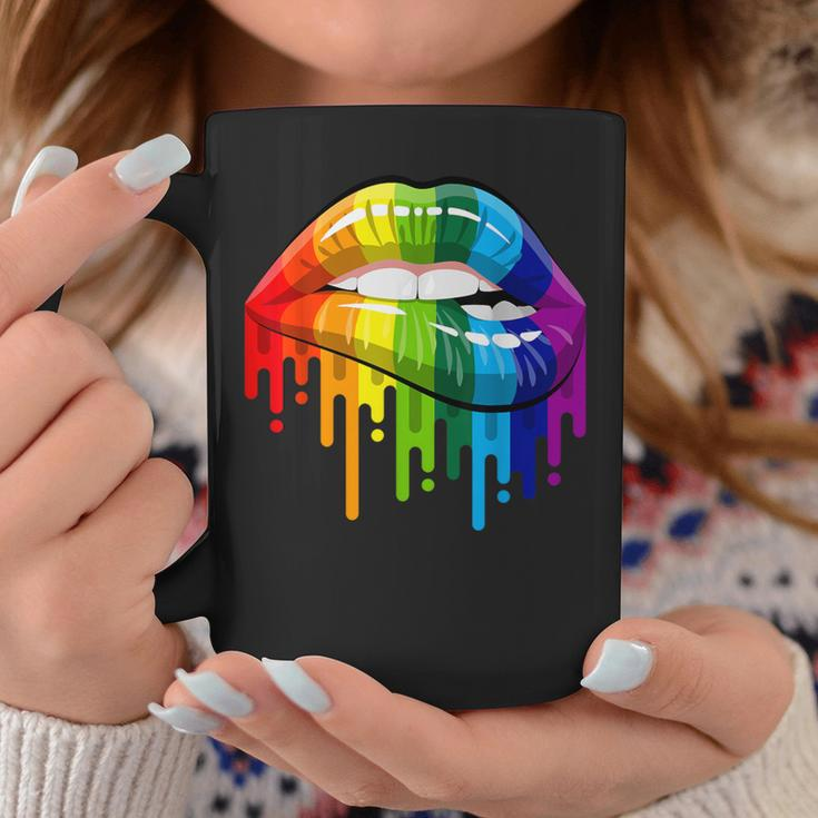 Lgbt Rainbow Lips Pride Gay Homosexual Lesbian Coffee Mug Unique Gifts