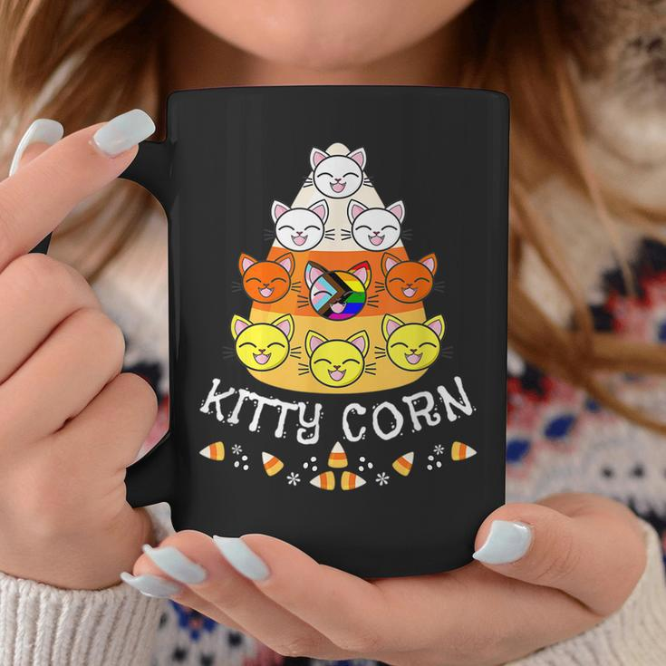 Lgbtq Gay Lesbian Halloween Fall Cat Candy Corn Kitty Corn Lesbian Coffee Mug Unique Gifts