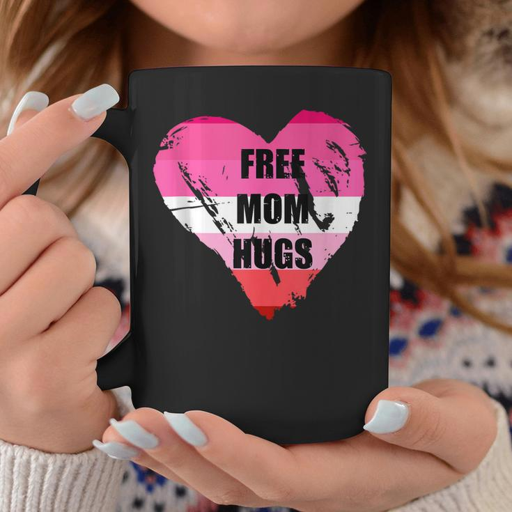 Lgbtq Lesbian Flag Free Mom Hugs Coffee Mug Unique Gifts