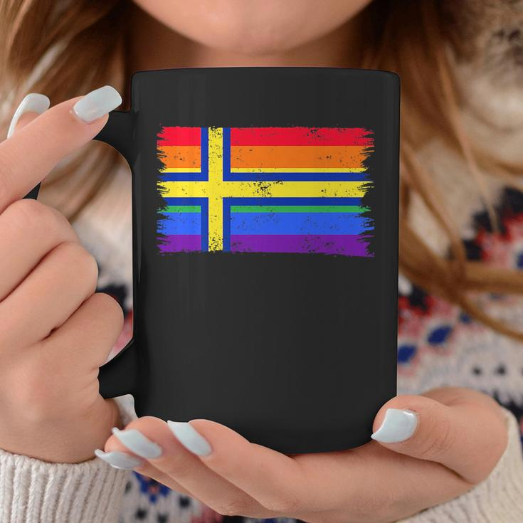 Lgbtq Rainbow Flag Of Sweden Swedish Gay Pride Coffee Mug Unique Gifts