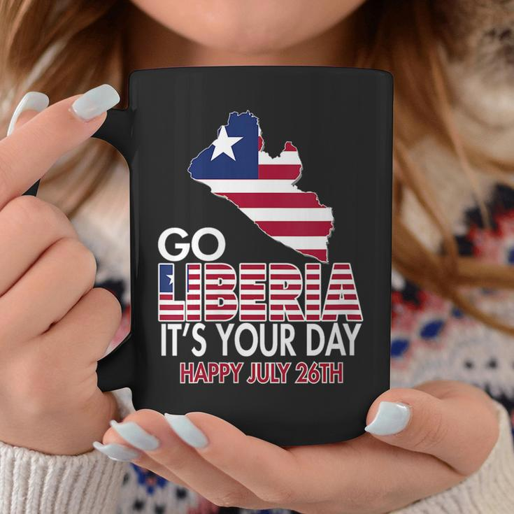 Liberia Its Your Independence Day Love Liberia Flag Map Gift For Womens Coffee Mug Unique Gifts