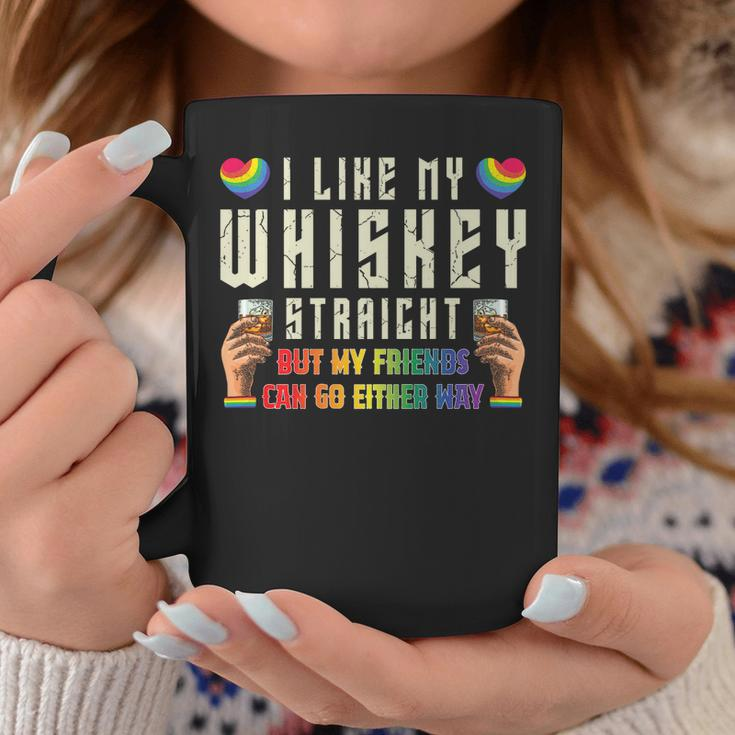 Like My Whiskey Straight Friends Lgbtq Gay Pride Proud Ally Coffee Mug Unique Gifts