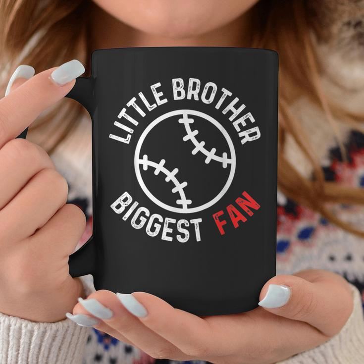 Little Brother Biggest Fan Baseball Season For Boys Game Day Coffee Mug Unique Gifts