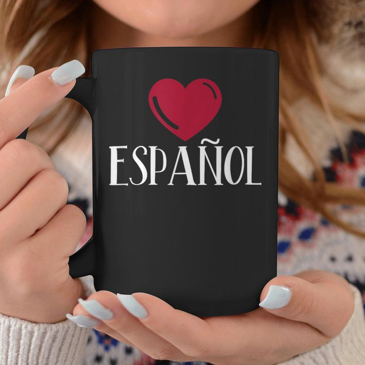 I Love Espanol Heart Spanish Language Teacher Or Student Coffee Mug Unique Gifts