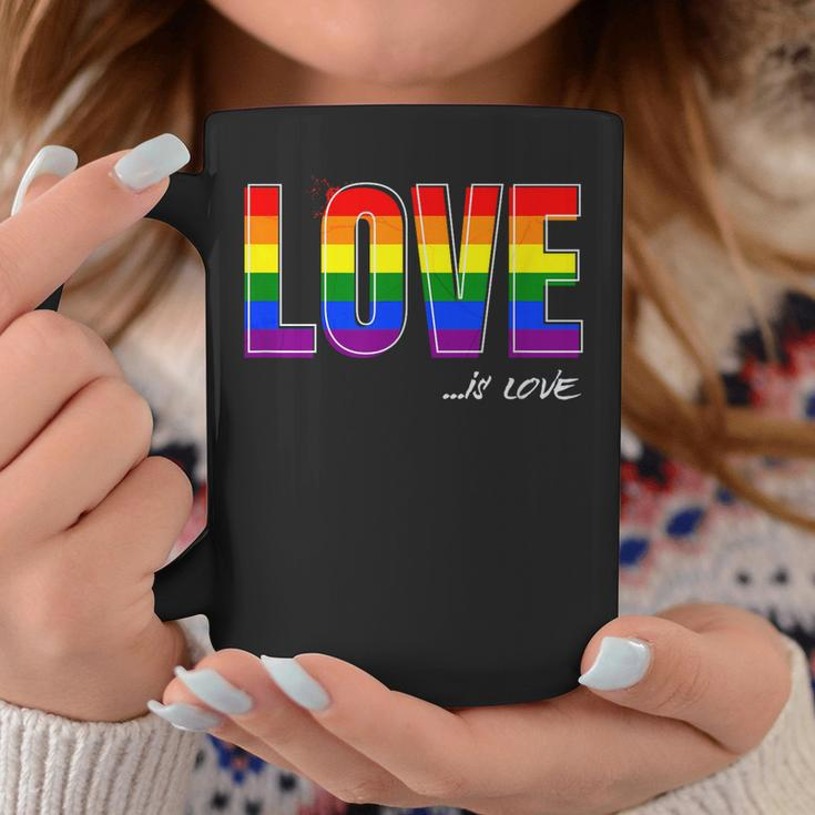 Love Is Love Lgbt Gay Lesbian Pride Colors Lgbtq Ally Coffee Mug Unique Gifts