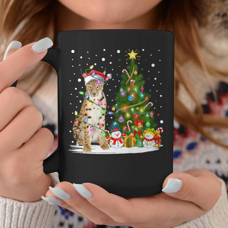 Lynx Xmas Tree Lighting Santa Lynx Christmas Coffee Mug Unique Gifts