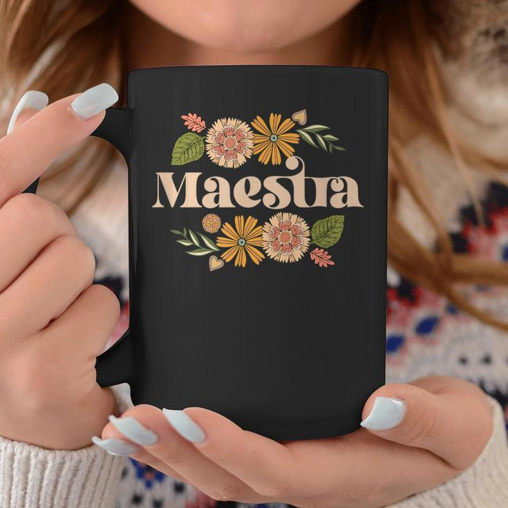 Maestra Proud Hispanic Spanish Teacher Bilingual Teacher Coffee Mug Unique Gifts