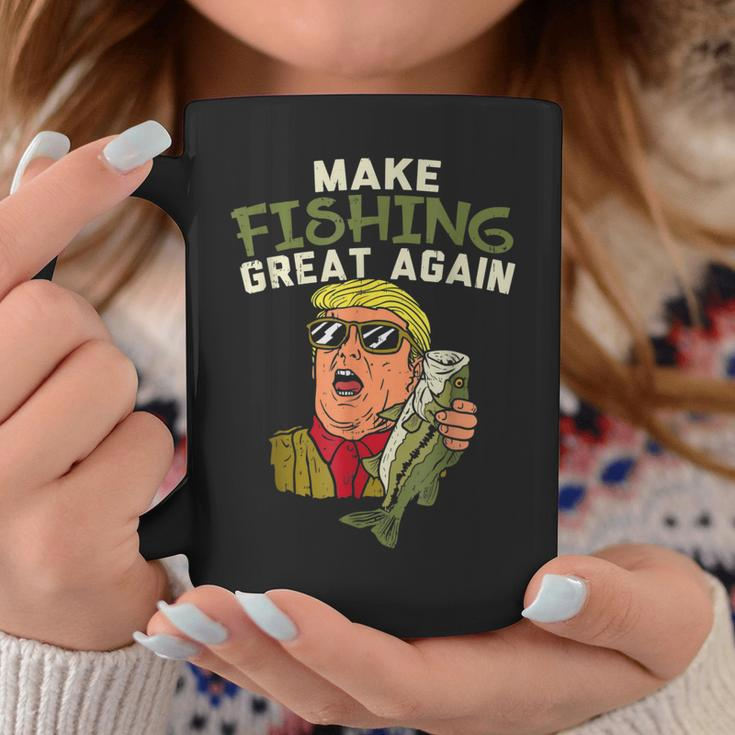 Make Fishing Great Again Trump Funny Fisherman Angler Gift Coffee Mug Unique Gifts