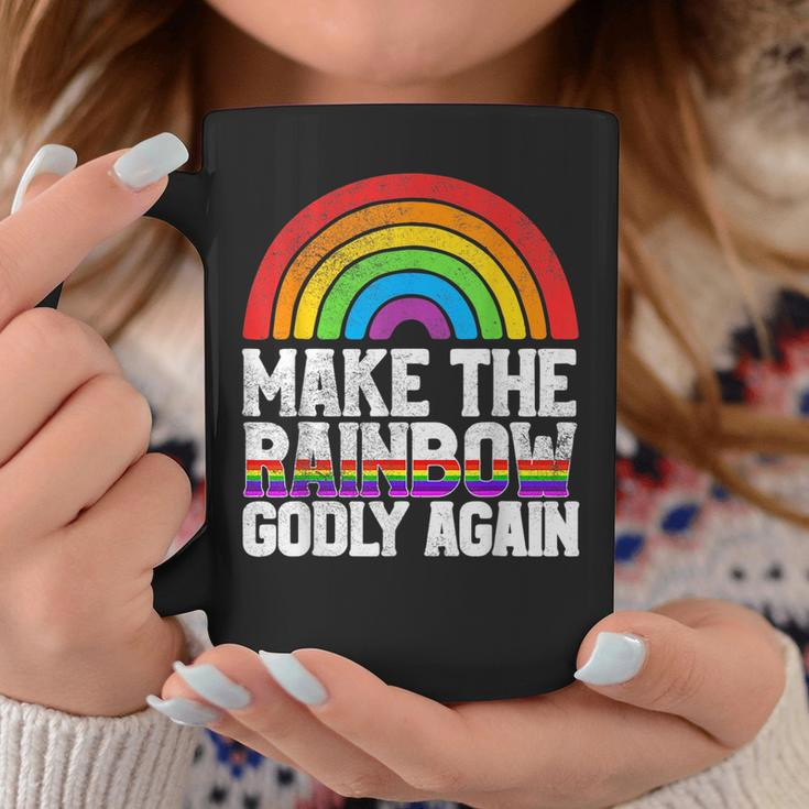 Make The Rainbow Godly Again Lgbt Flag Gay Pride Coffee Mug Unique Gifts