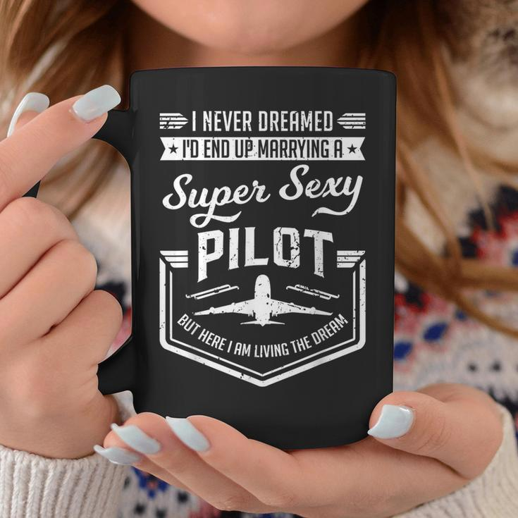 Married With A Super Sexy Pilot Aviator Wife Couple Coffee Mug Unique Gifts