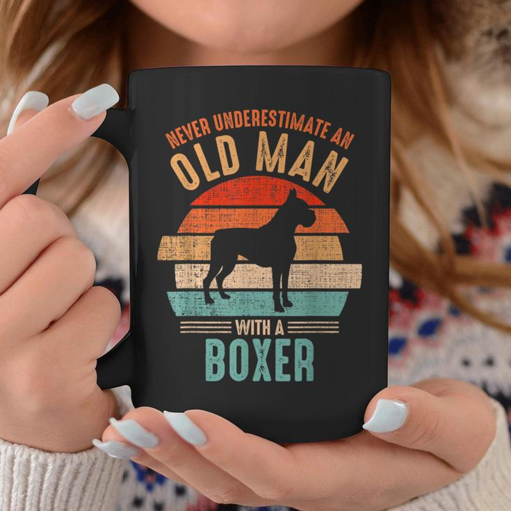 Mb Never Underestimate An Old Man With A Boxer Coffee Mug Funny Gifts