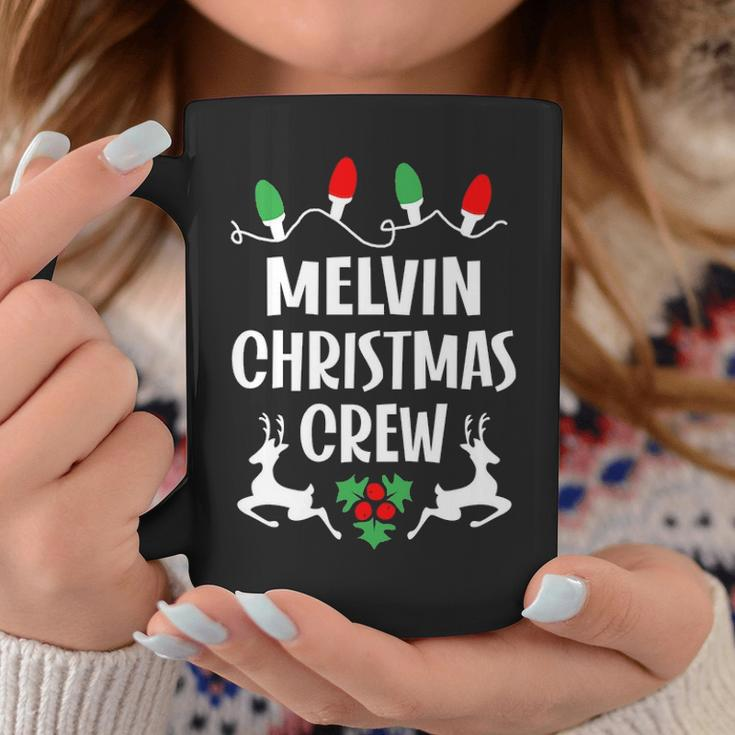 Melvin Name Gift Christmas Crew Melvin Coffee Mug Funny Gifts