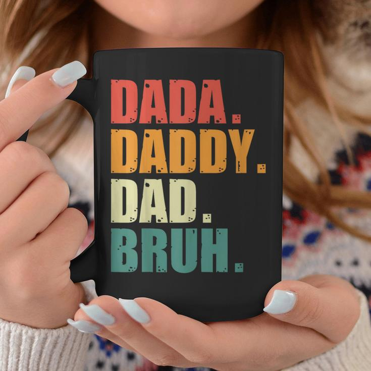 Men Dada Daddy Dad Bruh Funny Father Vintage Fathers Day Coffee Mug Unique Gifts
