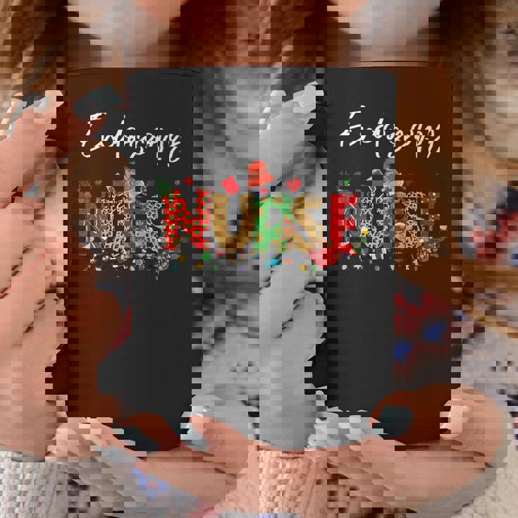 Merry Christmas Nurse Endoscopy Nurse Christmas Pattern Coffee Mug Unique Gifts