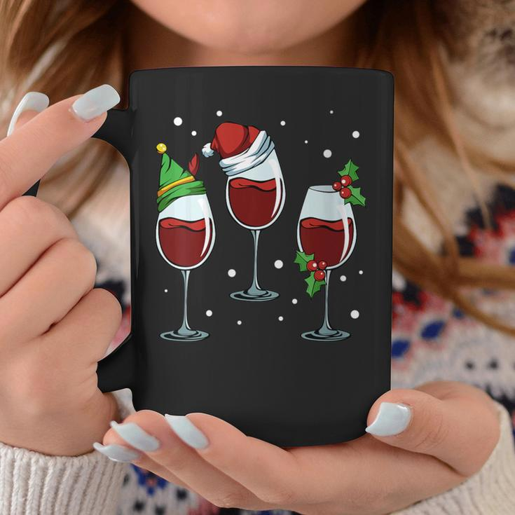 Merry Christmas Wine Lover Red White Alcoholic Drink Grapes Coffee Mug Unique Gifts