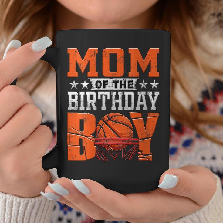 Mom Basketball Birthday Boy Family Baller B-Day Party Coffee Mug Unique Gifts