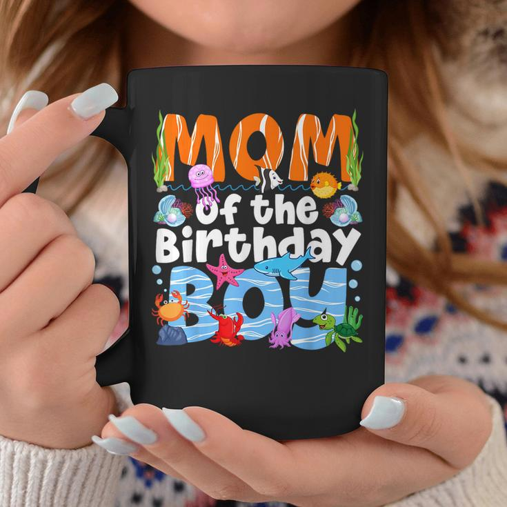 Mom Under Sea Birthday Party Boys Ocean Sea Animals Themed Coffee Mug Unique Gifts