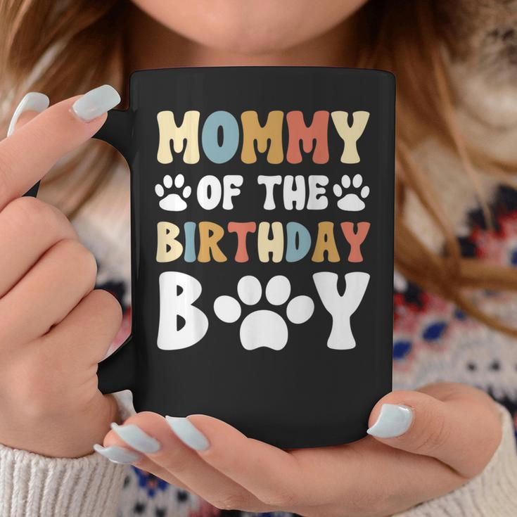 Mommy Of The Birthday Boy Dog Paw Bday Party Celebration Coffee Mug Funny Gifts