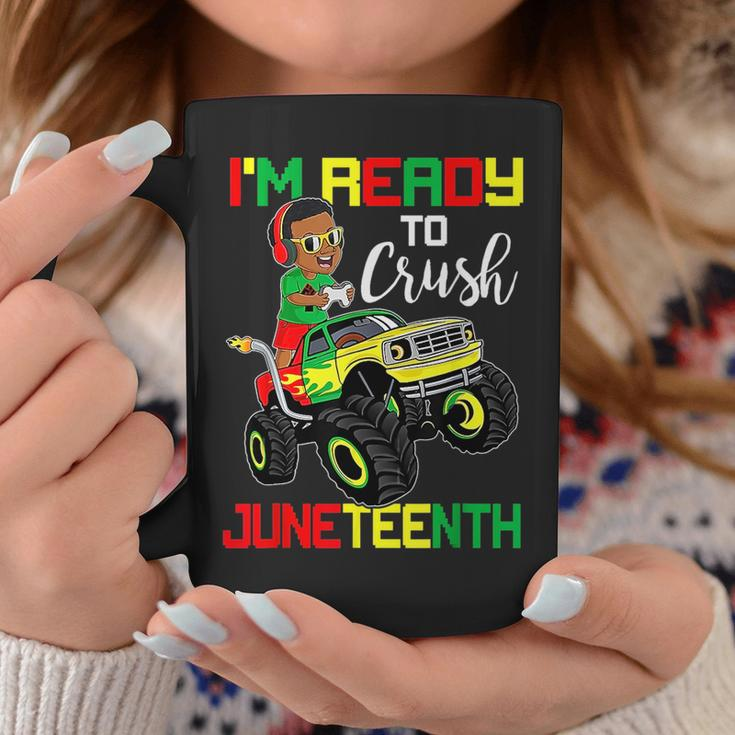 Monster Truck Im Ready To Crush Junenth Gamer Boys Kids Coffee Mug Unique Gifts
