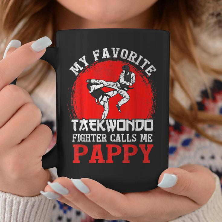 My Favorite Taekwondo Fighter Calls Me Pappy Fathers Day Coffee Mug Personalized Gifts