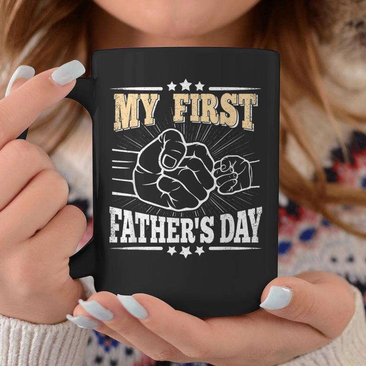 My First Fathers Day Daddy Dad Papa Funny First Fathers Day Coffee Mug Funny Gifts