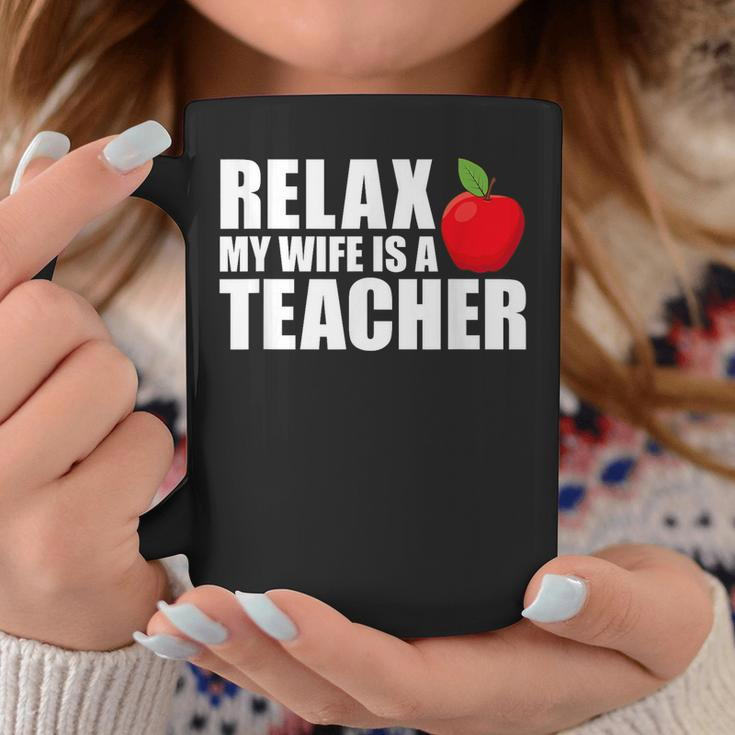My Wife Is A Teacher Husband Of A Teacher Gift For Mens Gift For Women Coffee Mug Unique Gifts