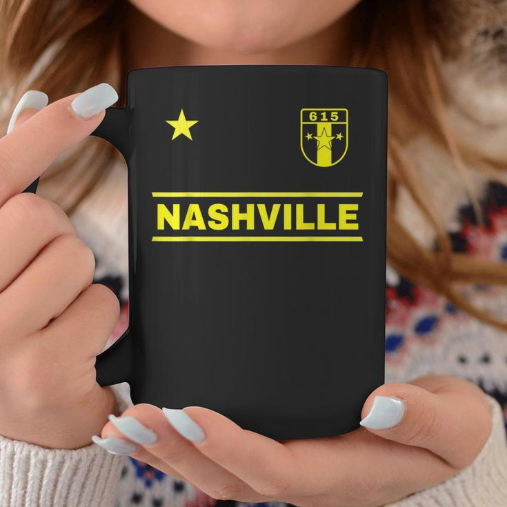Nashville Tennessee - 615 Star Designer Badge Edition Coffee Mug Funny Gifts