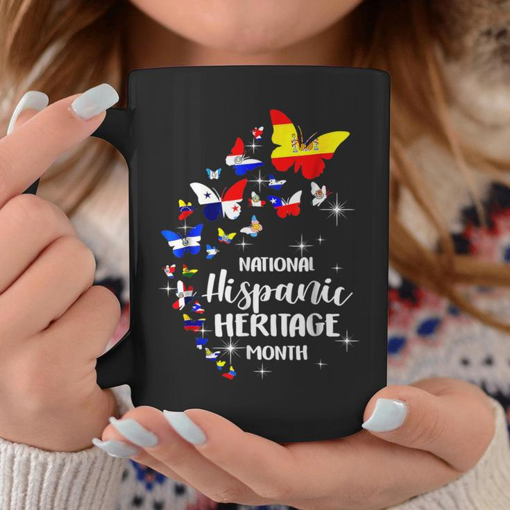 National Hispanic Heritage Month Butterfly Countries Flags Coffee Mug Unique Gifts