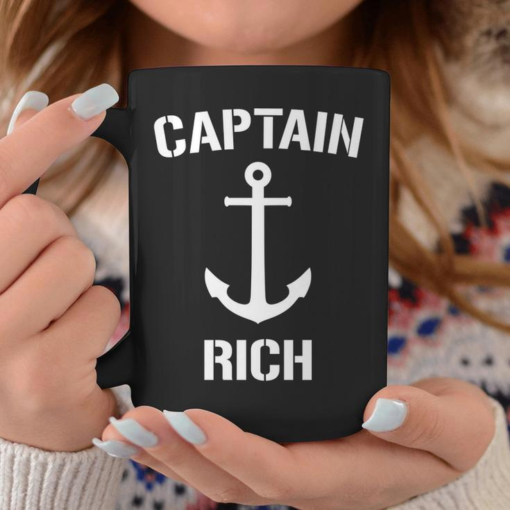 Nautical Captain Rich Personalized Boat Anchor Coffee Mug Unique Gifts