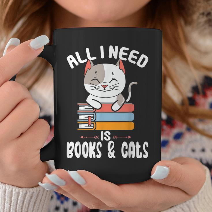 All I Need Is Books And Cats Cat Lover Kitten Reading Coffee Mug Unique Gifts