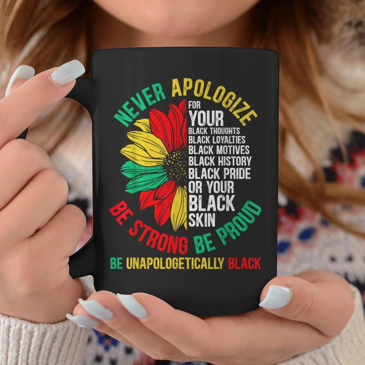 Never Apologize For Your Blackness Black History Junenth Coffee Mug Unique Gifts