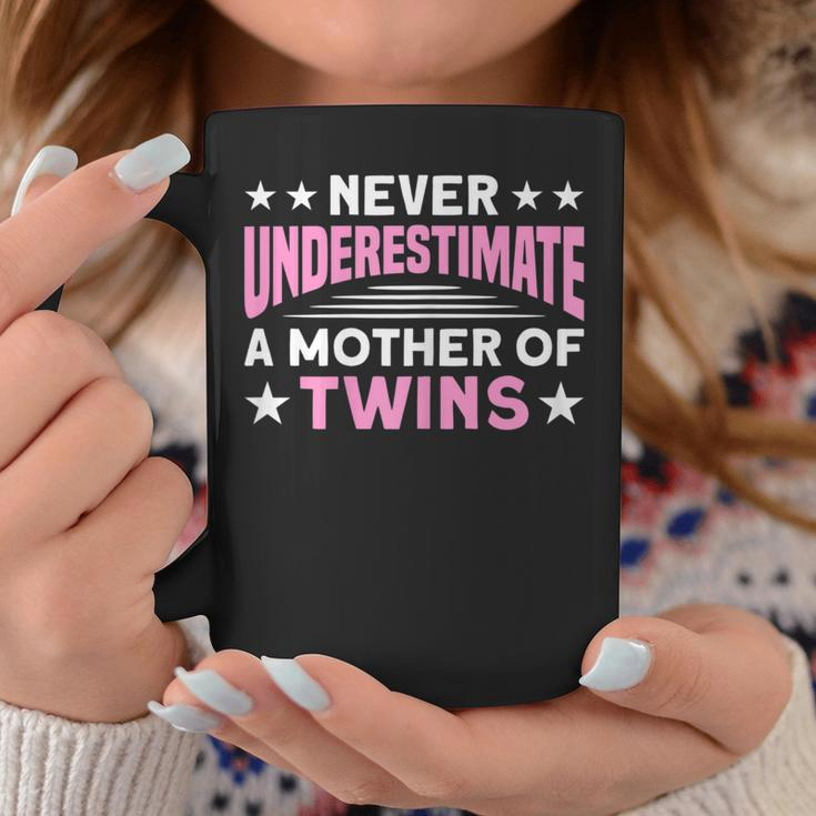 Never Underestimate A Mother Of Twins Mom Twin Mother Gift For Womens Coffee Mug Funny Gifts