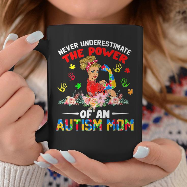 Never Underestimate The Power Of An Autism Mom Gifts Gifts For Mom Funny Gifts Coffee Mug Unique Gifts