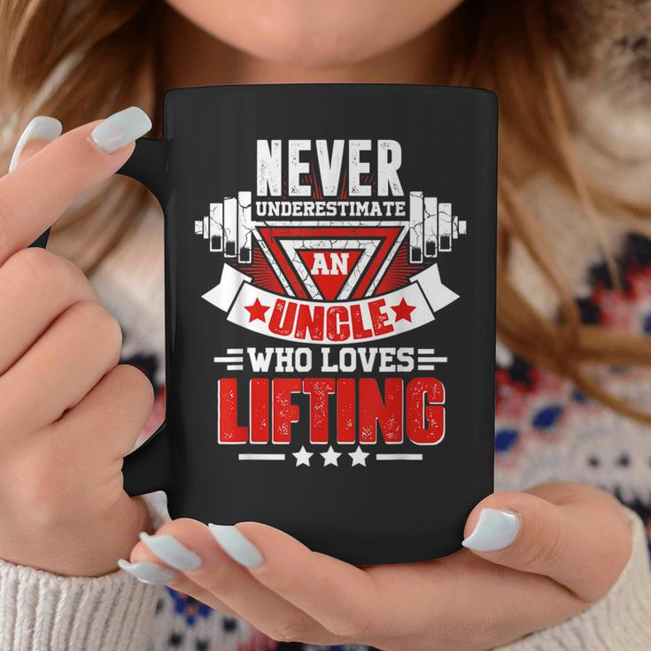 Never Underestimate Uncle Gym Workout Fitness Weightlifting Coffee Mug Funny Gifts