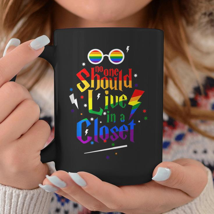 No One Should Live In A Closet Lgbt Gay Pride Coffee Mug Unique Gifts