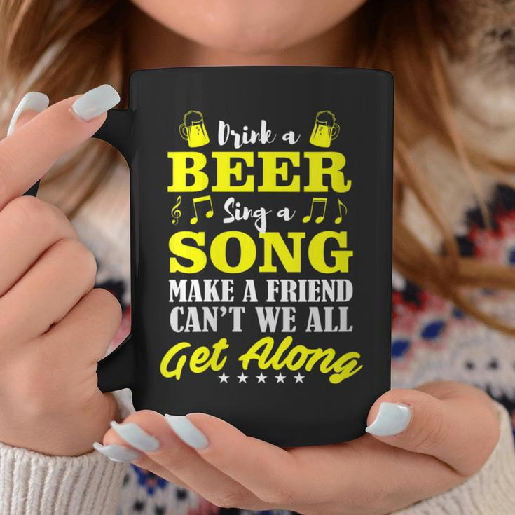 Oktoberfest Drink Beer Sing A Song Make A Friend Coffee Mug Funny Gifts