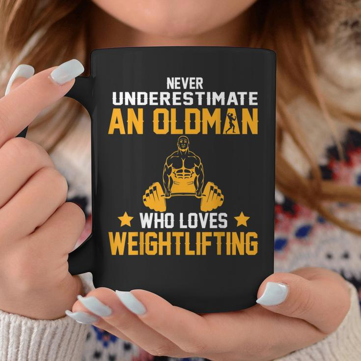 Oldman Weight Lifting Gift For Daddy Who Loves The Gym Weight Lifting Funny Gifts Coffee Mug Unique Gifts