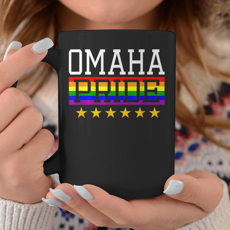 Omaha Pride Gay Lesbian Queer Lgbt Rainbow Flag Nebraska Coffee Mug Unique Gifts