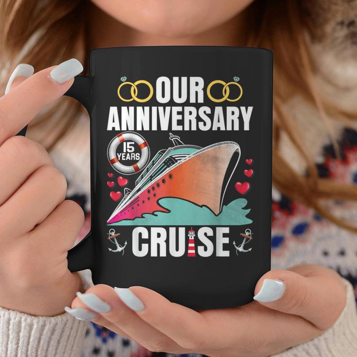 Our 15 Years Anniversary Cruise Husband Wife Couple Matching Coffee Mug Funny Gifts