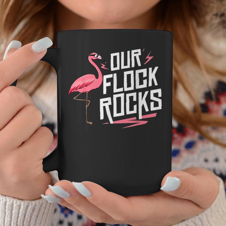 Our Flock Rocks Flamingo Mothers Day Funny Gift Coffee Mug Funny Gifts