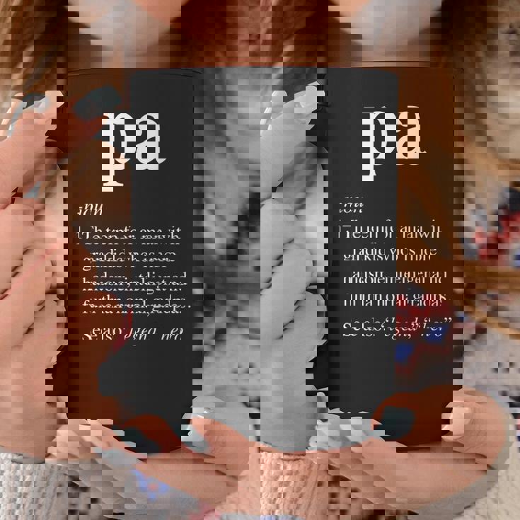 Pa Definition Funny Noun Grandpa Defined Fathers Day Coffee Mug Mazezy