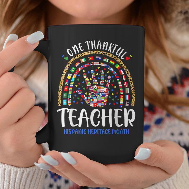 Hispanic Heritage Month One Thankful Teacher Countries Flags Coffee Mug Unique Gifts