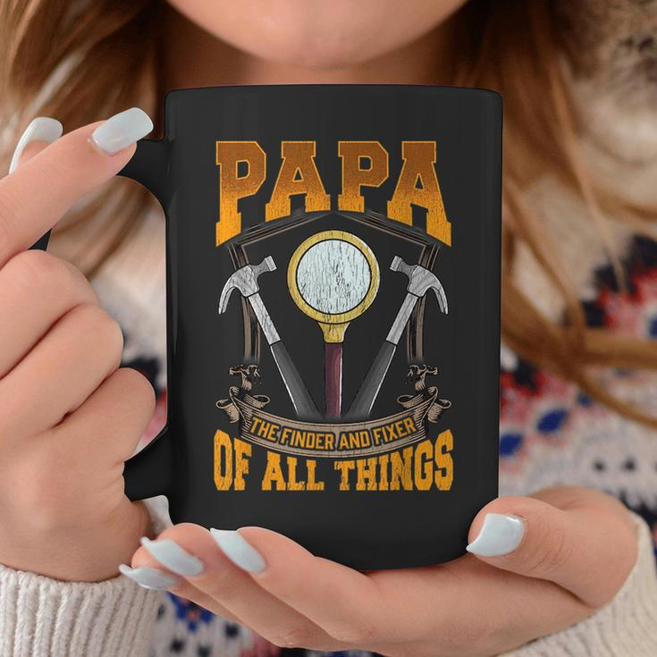 Papa The Finder And Fixer Of All Things Dad Fathers Day Coffee Mug Unique Gifts