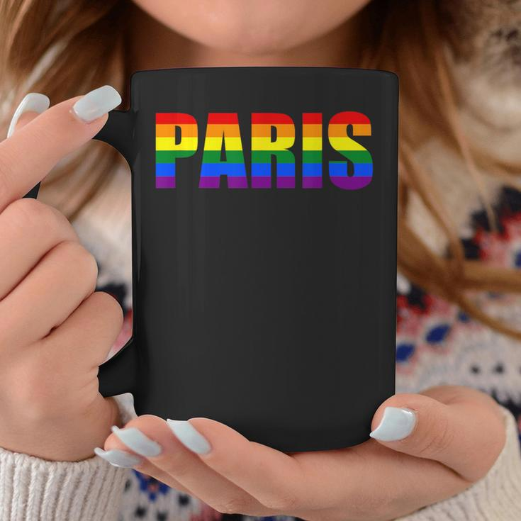 Paris France Lgbtq Pride Gay Lesbian Rainbow Flag Equality Coffee Mug Unique Gifts