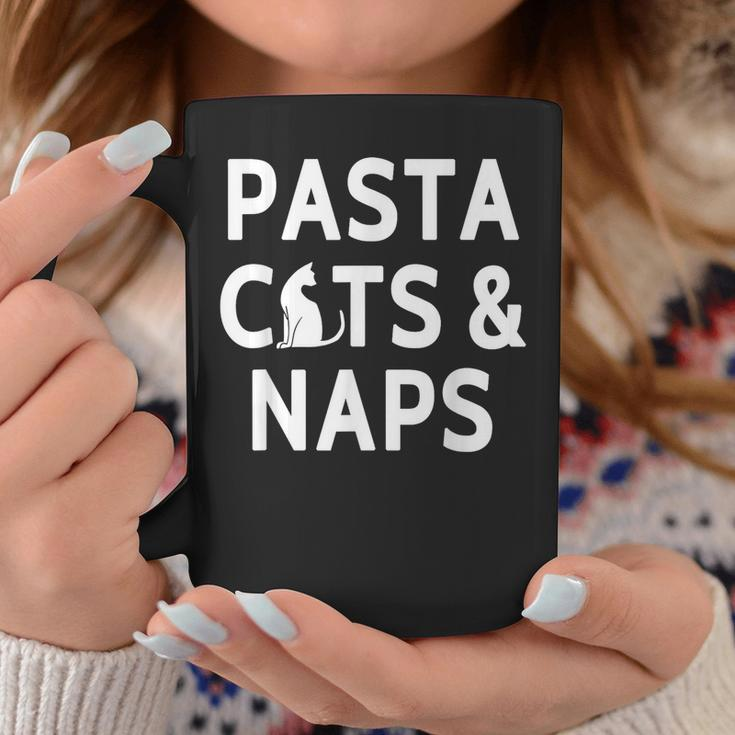 Pasta Cats & Naps Italian Cuisine And Cat Lover Coffee Mug Unique Gifts