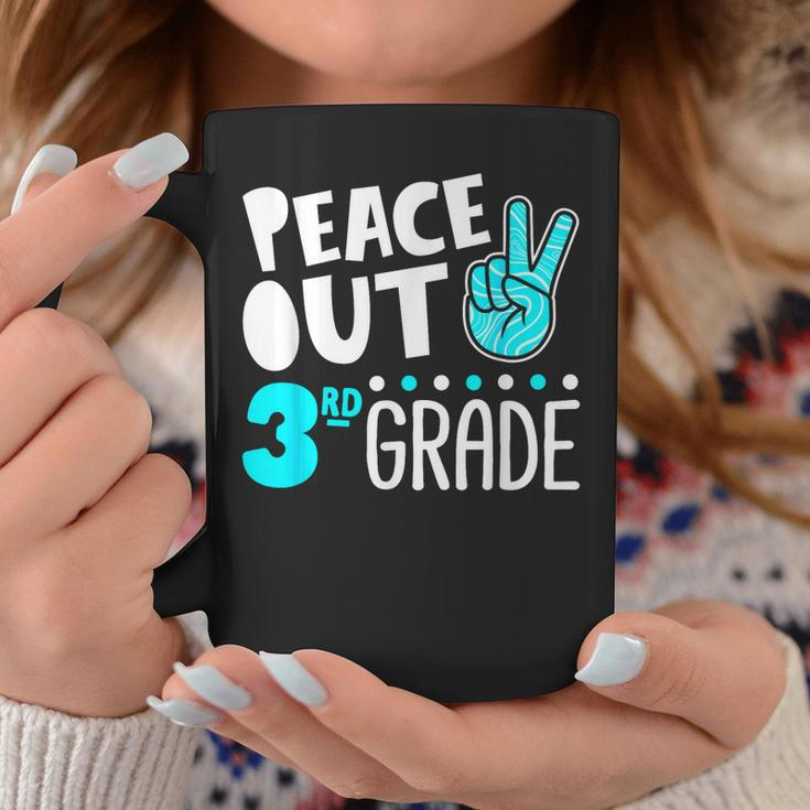 Peace Out 3Rd Grade Graduation Last Day School 2021 Funny Coffee Mug Unique Gifts