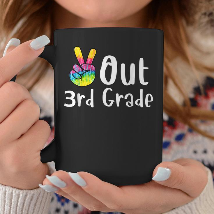 Peace Out 3Rd Grade Tie Dye Graduation Class Of 2023 Coffee Mug Unique Gifts