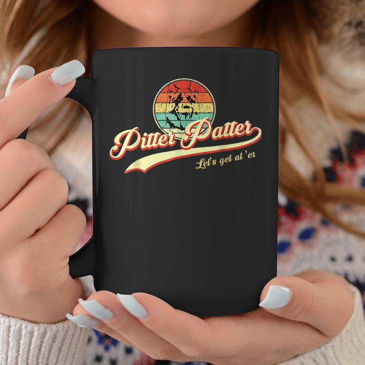 Pitter Funny Patter Lets Get At Er Retro Coffee Mug Unique Gifts