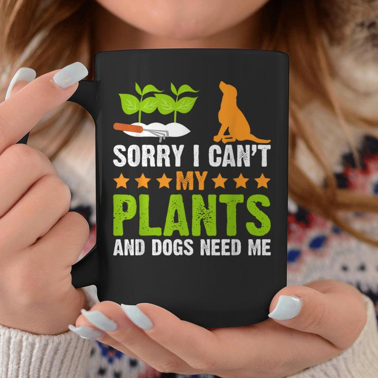 Plants And Dog Lover Gardener Funny Gardening And Dogs Lover Coffee Mug Funny Gifts